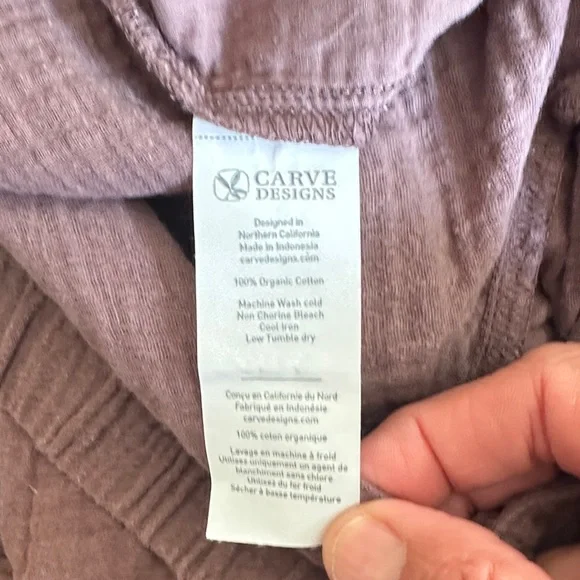 Carve Designs Dusty Mauve Wide Leg Pants Large - Picture 3 of 3